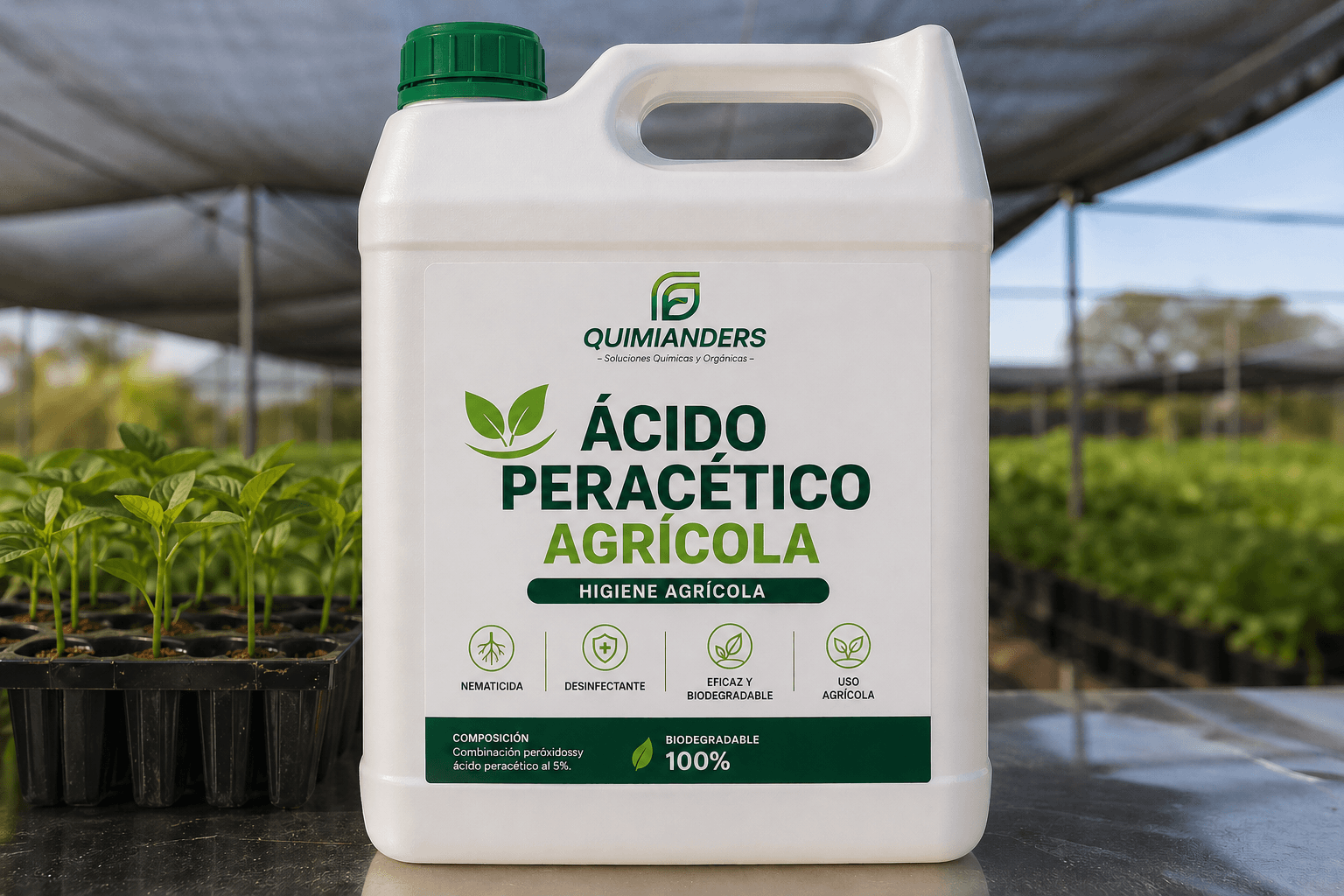 Ácido Peracético Agrícola nematicida biodegradable de QUIMIANDERS